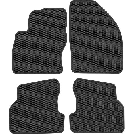 Alfombrillas exclusivas para Ford Focus II de 2004 a 2007 - EVA con diseño de panal de abeja en color negro. (1/5)