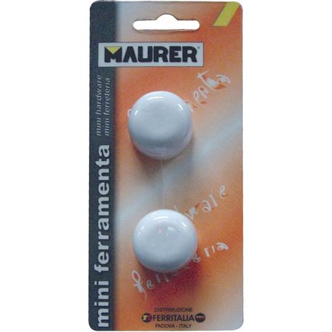 Fermaporta Paracolpo Autoadesivo in Abs colore Marrone Maurer conf. 2 Pz (1/2)