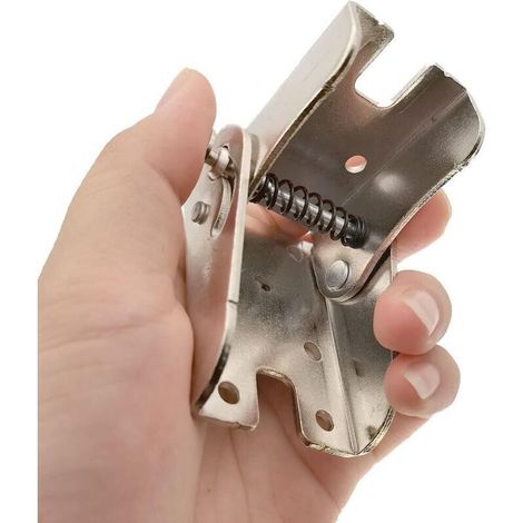 Set of 2 self-locking 90-degree folding hinge locks, table and chair legs, steel folding support, concealed hinge (1/4)