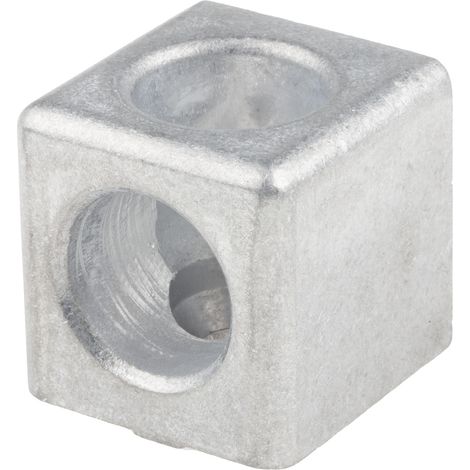 Raccord en cube RS PRO, profilé 40 mm, L. 40mm, rainure 8mm en Aluminium moulé ( Prix pour 1 ) (1/3)