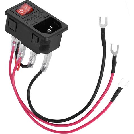 10A 220V/110V Netzteil mit Sicherung für 3D-Drucker, Schaltersteckermodul (1/5)