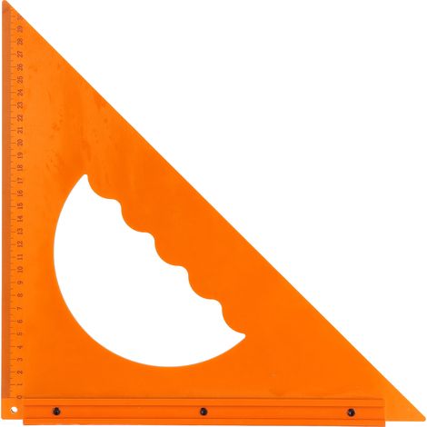 Règle triangulaire pour le travail du bois, mesure précise, échelle double face, angle de 90 degrés