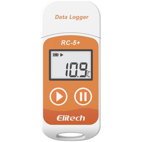 nregistreur de Température USB RC-5 + Mini Enregistreur de Données 32000 Thermomètre Numérique Rapport PDF CSV Auto Alarme (1/5)