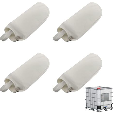 Filtre Récupérateur Eau Pluie, Lot de 4, PP Matière, Cuve 1000 Litres, Couvercle Collecteur, IBC, pour Maison et Jardin (1/5)