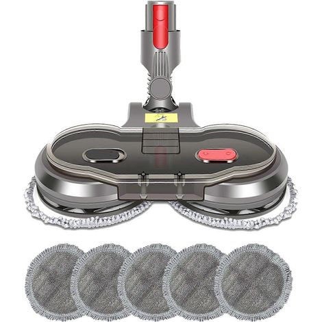 Électrique humide sec Mopping tête pour V7 V8 V10 V11 sans fil accessoires aspirateur avec réservoir d’eau serpillières (1/5)