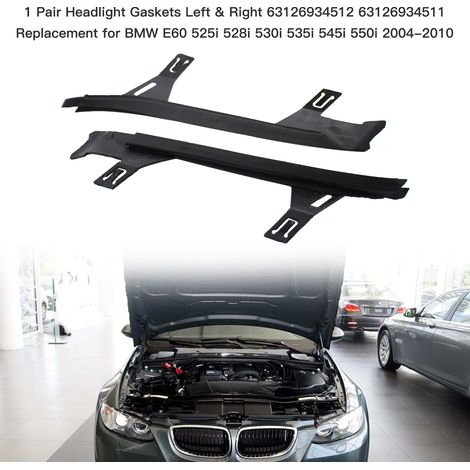 1 paire de joints de phares avant gauche et droit 63117174518 63117174517 remplacement pour BMW série 3 E92 E93 2006-2009 M3 2008-2012 (1/5)