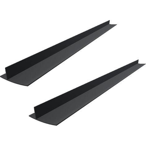 Joint d'Etanchéité pour Plaque de Cuisinière - Forme en T - Résistant à la Chaleur - Lavable au Lave-vaisselle - Noir - 2 Pièces (1/5)