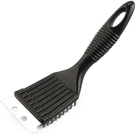 Lot de 2 Brosses de Nettoyage en Acier Inoxydable avec Fils Métalliques et Grattoirs, Brosses pour Gril et Outils de Nettoyage pour Barbecues à Gaz, Électriques et au Charbon de Bois (1/4)