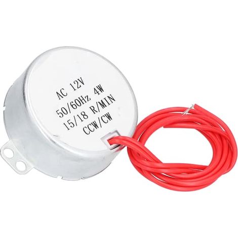 Moteur synchrone 50TYC (lot de 2) 15/18 tr/min AC 12 V 4 W CW/CCW réversible (1/5)
