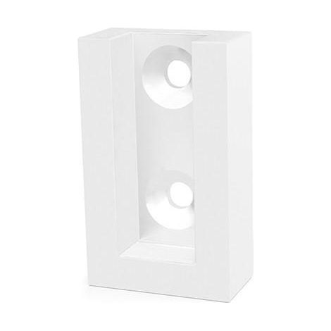 soporte tubo lateral eco 30-12 disponible en acabados plata mate, mocca, blanco, negro y grafito acabado blanco (caja 2)