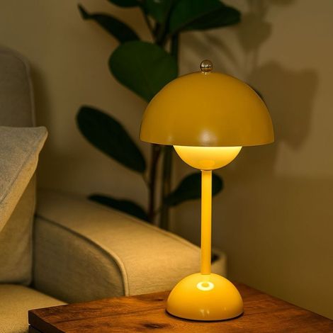 Lampe de table portable CCT LED - Tactile - Ø160 mm - Jaune