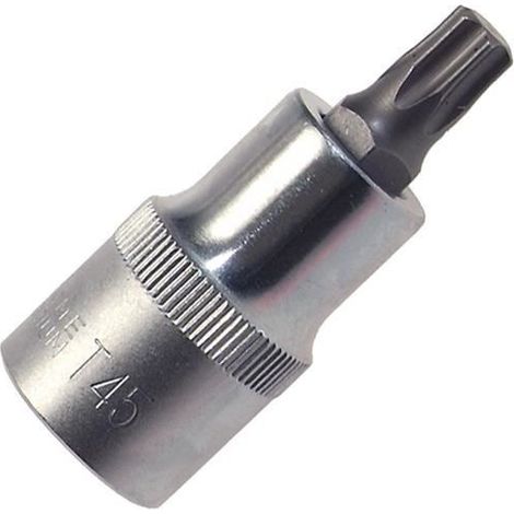Oc-Pro – Embout torx 1/2 T30 long 55 mm – Pour vissage précis dans espaces confinés – Embout court ou long au choix – Compatible avec douilles carrées - emboutscarr12