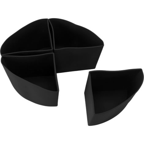 Cuiseur lent séparateur 4-en-1, joint en silicone réutilisable et étanche pour pot de 6 litres, noir (1/5)