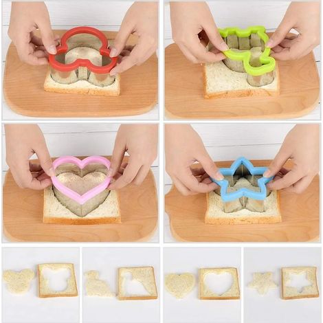 Emporte-pièces Favson pour enfants, lot de 10, pour les fêtes et les anniversaires (1/5)