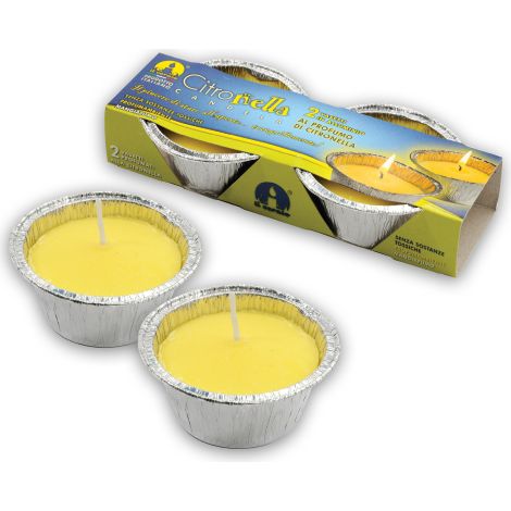 MINI TORCHE À LA CITRONNELLE EN ÉTAIN Ø 8,5x4h cm -
