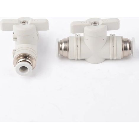 (BUC Blanc-4MM) Raccords pneumatiques, connecteurs de tuyauterie, raccords à dégagement rapide pour air, PU PE PV PY HVFF, connecteurs de tuyau BUC (1/5)