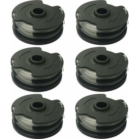 Bobines de fil de rechange pour débroussailleuse Parkside PRTA 20-Li – Nylon polyamide 1,4mm – Lot de 6 pour coupe précise