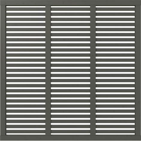 Plus Zaun Harmoni 180 x 180 cm umbragrau fungizidbehandelt