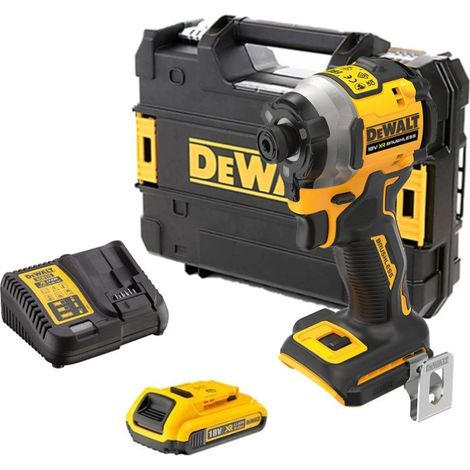 Dewalt – Visseuse à chocs ultra compacte DCF850D1T – 18V – Moteur Brushless – Couple 205Nm – Avec 1 batterie 2.0Ah – Accès zones confinées