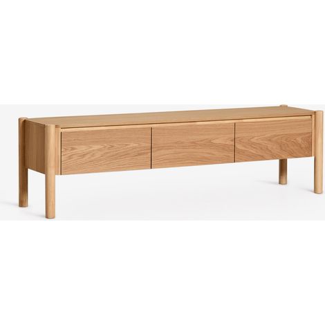 Mobile TV 185x45 cm in MDF con impiallacciatura in rovere Munden SKLUM