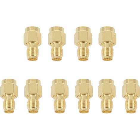 10 adaptateurs coaxiaux RF, SMA femelle vers RP-SMA mâle (1/5)