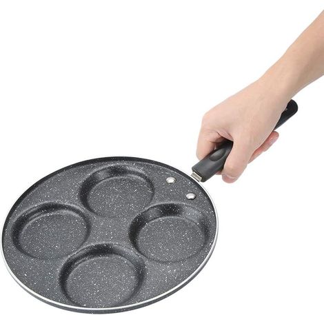 Pancake Pfanne Spiegeleipfanne, Pancake Pfanne 4 Loch Augenpfanne Antihaft Pfanne, 4 Eier Spiegelei Burger Pfanne, Pfannkuchenpfanne Crepepfanne Antihaft Spiegelei Pfanne Für Gas