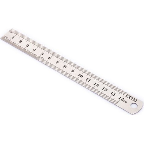 Rs Pro – Règlet 15cm – Acier inoxydable – Métrique – Largeur 19.2mm – Précision pour traçage et mesure professionnelle (1/2)