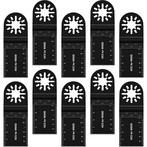 10-teiliges Sägeblatt-Oszillations-Zubehörset, Multifunktionswerkzeug-Zubehörset für Fein Multimaster Multitool, Dremel, Makita und Einhell (1/5)