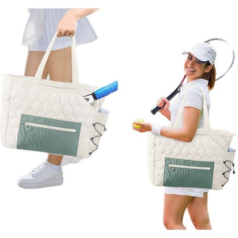 Sac à main bandoulière matelassé motif losanges pour femme, idéal les sports de plein air (1/5)