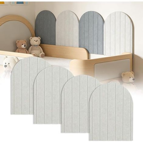 3D Wall Panel, 43 x 32 cm Felt Wall Protection Panel Anti-Collision Wall Protection Panel for Office Home Bedroom Wall Decor Light Camel (1/5)