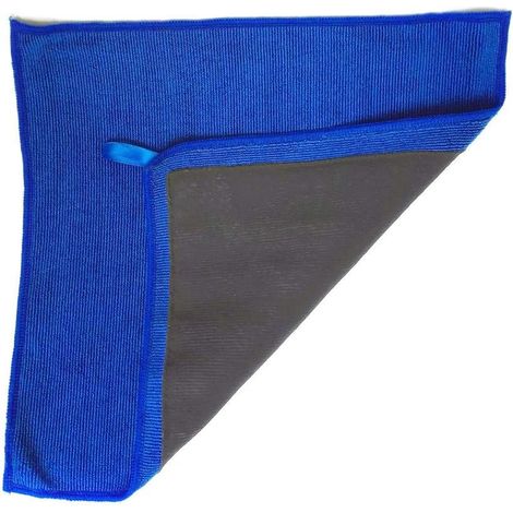 Chiffon En Microfibre Pour Détartrage Automobile - 40 x 40 cm - Bleu - Alternative À La Barre De Clay - 1 Pièce