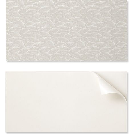 Baldosas de vinilo con estampado de hojas para la cocina, en formato de 10x40x20 cm.