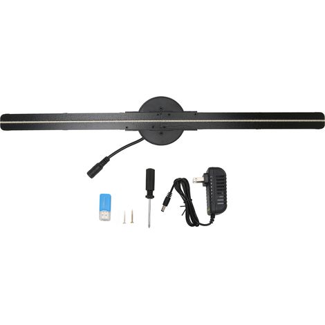 Ventilateur Hologramme 3D 42cm WiFi Projecteur Publicitaire 224 LED pour Magasin Commerce 100‑240V Prise US (1/5)