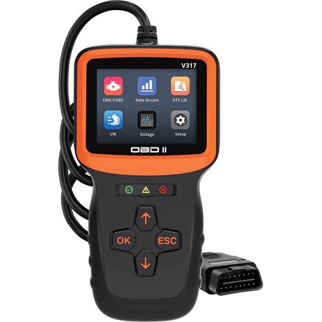 Outil de diagnostic OBD2, lecteur de codes d'erreur moteur avec réinitialisation, contrôle de préparation I/M et plus encore, outil de diagnostic OBDII/EOBD pour tous les véhicules après 1996 (1/5)
