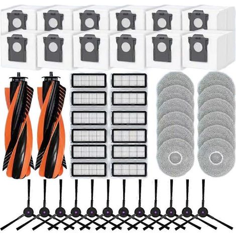 Accessoires et pièces de rechange pour Cecotec Conga X70 : brosse principale, filtre HEPA, lingette de nettoyage, sac à poussière (1/5)