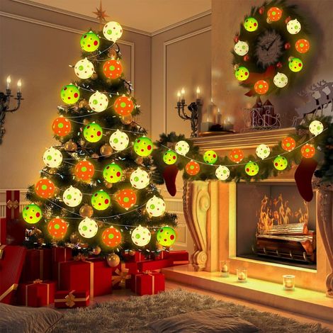 Boule Lumineuse De Noël - Guirlande À LED De 150 Cm Avec 10 Ampoules - Décoration Pour Arbre De Noël Intérieur Et Extérieur - 1 Pièce (1/5)