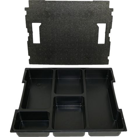 Inserto per piccoli componenti BS Systems con 5 scomparti, incluso inserto per il coperchio, per L-Boxx 102