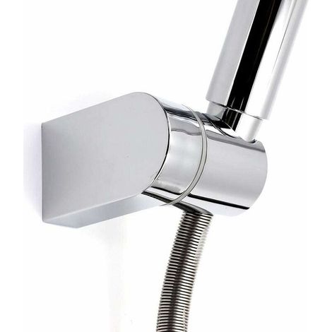 Support de douche , Angle d'inclinaison réglable ABS chromé Support mural de pommeau de douche orientable Support mural de douche (1/4)