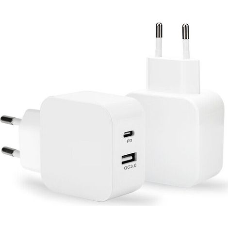 1pcs Chargeur rapide, adaptateur secteur pour iPhone, chargeur de type C, chargeur USB, prise C, compatible avec les séries iPhone 15/14/13/12/11, Pad/Xperia /Galaxie/Android, etc. (1/5)