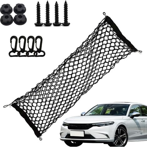 Filet de coffre - Filet à bagages universel en maille avec crochets, accessoires d'intérieur pour SUV, camping-car, berline, voiture de sport et voiture de fonction (1/5)