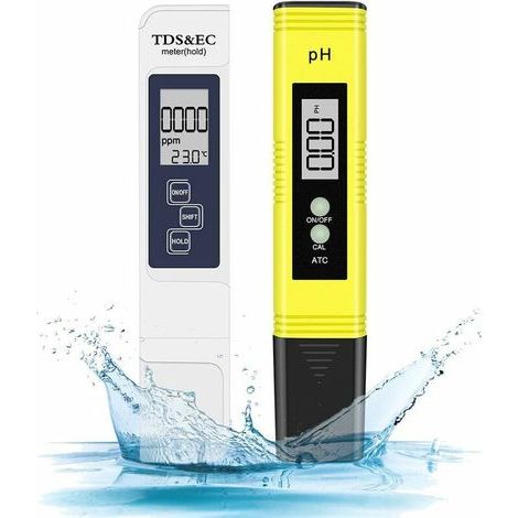 Memkey – Misuratore di pH 4 in 1 – Tester per la qualità dell'acqua di piscine, acquari e sistemi idroponici – Intervallo di misurazione: pH 0-14, TDS 0-19990 ppm (1/5)