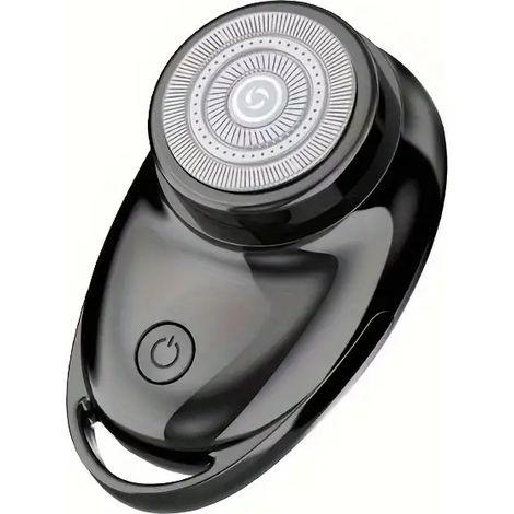 Mini rasoir electrique portable avec charge USB sur porte cles pour voyage et extérieur cadeau ideal pour Halloween et Noël