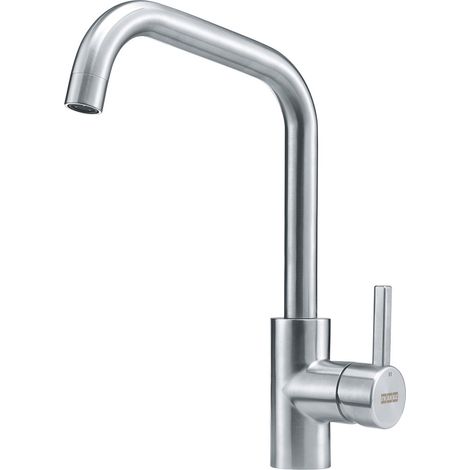 Franke Kubus Küchenarmatur Edelstahl funktionales Design (1/4)