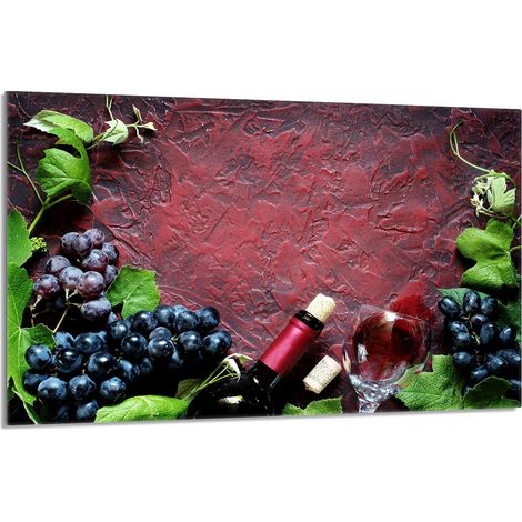 Glasschutzplatte für den Herd 80x52 Wein (1/5)