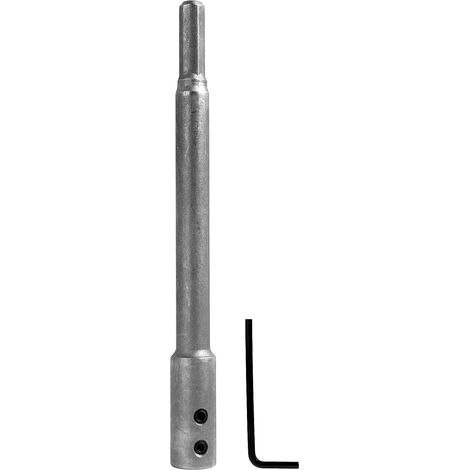 Rallonge extra longue de 170 mm pour foret Forstner avec tige de 3/8", tige de rallonge en acier au carbone pour fraisage de trous profonds et ouvertures, vis de réglage et clé Allen incluses (1/5)