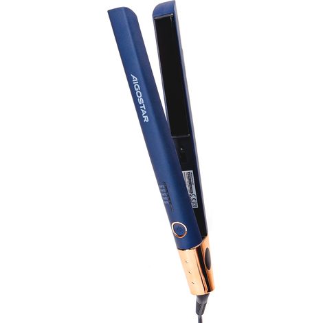 Aigostar Piastra Per Capelli 2 In 1 Lisciante E Arricciante 55W Blu-Oro 5 Livelli (1/5)