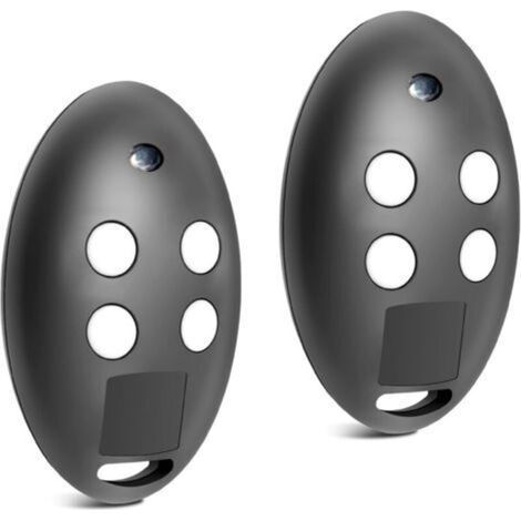 Ecleanfy-Télécommande Porte Garage, 2 pièces télécommande Portail, télécommande pour MITTO2 - Mitto2 M 4 canaux 433 MHz Rolling Code pour portails automatiques