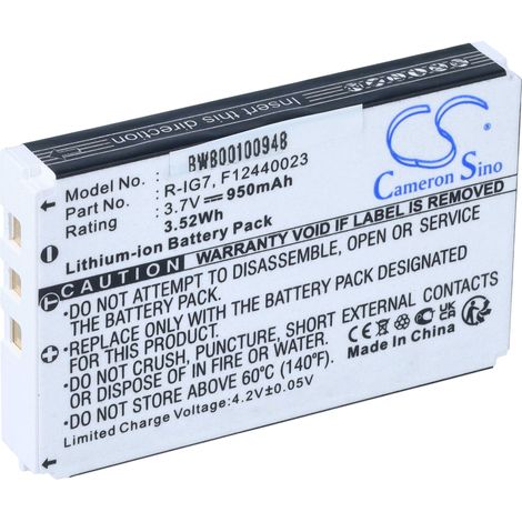 vhbw Batterie compatible avec Monster AVL300s AVL300, MCC-AV100 télécommande remote control (950mAh, 3,7V, Li-ion) (1/5)