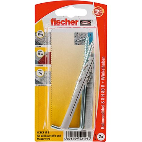 Fischer 2x Cheville cadre S 8 H RW - 52193