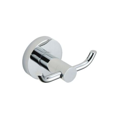 Juego de 2 Haken de Wand Moderns de Messing Massiv cromado pulido, Doppel toallero, puerta, Bad, inodoro, sombrero, ropa, colgador de puerta y Wand (1/4)